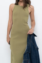 Load image into Gallery viewer, THE DROP x Chartreuse Knit Maxi Dress (S)