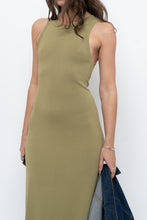 Load image into Gallery viewer, THE DROP x Chartreuse Knit Maxi Dress (S)