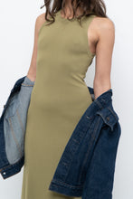 Load image into Gallery viewer, THE DROP x Chartreuse Knit Maxi Dress (S)