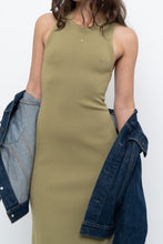 Load image into Gallery viewer, THE DROP x Chartreuse Knit Maxi Dress (S)