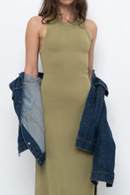 Load image into Gallery viewer, THE DROP x Chartreuse Knit Maxi Dress (S)