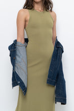 Load image into Gallery viewer, THE DROP x Chartreuse Knit Maxi Dress (S)