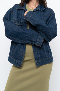 Vintage x Made in Canada x LEVI'S Darkwash Denim Jacket (XS-M)