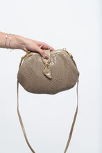 Load image into Gallery viewer, Vintage x Beige Sequin Chainlink Purse