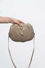 Load image into Gallery viewer, Vintage x Beige Sequin Chainlink Purse