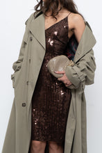 Load image into Gallery viewer, Vintage x Beige Sequin Chainlink Purse