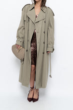 Load image into Gallery viewer, Vintage x Made in Canada x Beige Cotton Belted Trench (XS-L)