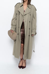 Vintage x Made in Canada x Beige Cotton Belted Trench (XS-L)