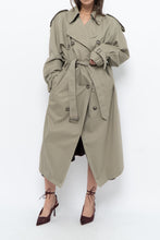 Load image into Gallery viewer, Vintage x Made in Canada x Beige Cotton Belted Trench (XS-L)