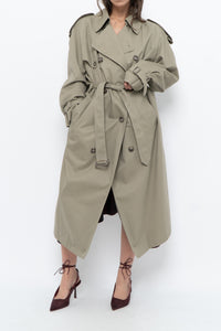 Vintage x Made in Canada x Beige Cotton Belted Trench (XS-L)