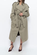 Load image into Gallery viewer, Vintage x Made in Canada x Beige Cotton Belted Trench (XS-L)