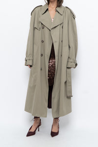 Vintage x Made in Canada x Beige Cotton Belted Trench (XS-L)