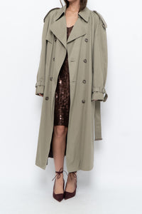 Vintage x Made in Canada x Beige Cotton Belted Trench (XS-L)