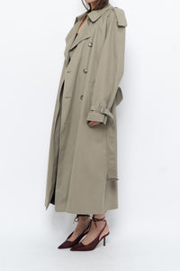 Vintage x Made in Canada x Beige Cotton Belted Trench (XS-L)