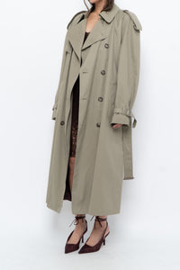 Vintage x Made in Canada x Beige Cotton Belted Trench (XS-L)