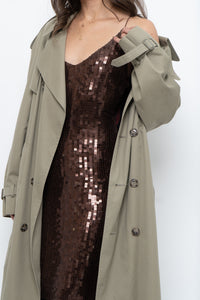 Vintage x Made in Canada x Beige Cotton Belted Trench (XS-L)