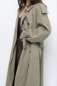 Vintage x Made in Canada x Beige Cotton Belted Trench (XS-L)