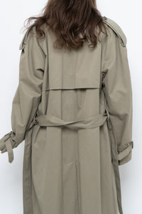 Vintage x Made in Canada x Beige Cotton Belted Trench (XS-L)