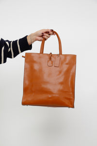 CROMIA x Made in Italy x Camel Structured Leather Purse