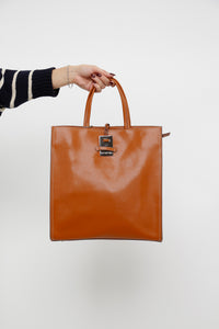 CROMIA x Made in Italy x Camel Structured Leather Purse