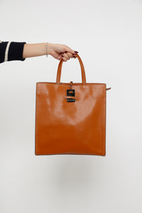 CROMIA x Made in Italy x Camel Structured Leather Purse