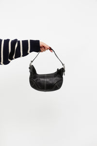 Vintage x COACH Black Butter Leather Small Purse