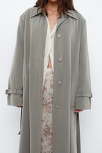 Load image into Gallery viewer, Vintage x Light Green Textured Tall Trench (S, M)