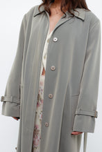 Load image into Gallery viewer, Vintage x Light Green Textured Tall Trench (S, M)