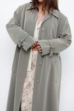 Load image into Gallery viewer, Vintage x Light Green Textured Tall Trench (S, M)
