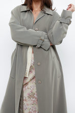 Load image into Gallery viewer, Vintage x Light Green Textured Tall Trench (S, M)