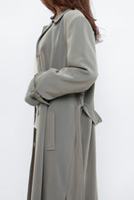 Load image into Gallery viewer, Vintage x Light Green Textured Tall Trench (S, M)