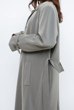 Load image into Gallery viewer, Vintage x Light Green Textured Tall Trench (S, M)