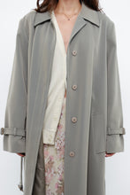 Load image into Gallery viewer, Vintage x Light Green Textured Tall Trench (S, M)