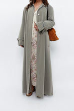 Load image into Gallery viewer, Vintage x Light Green Textured Tall Trench (S, M)