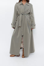Load image into Gallery viewer, Vintage x Light Green Textured Tall Trench (S, M)