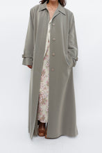 Load image into Gallery viewer, Vintage x Light Green Textured Tall Trench (S, M)