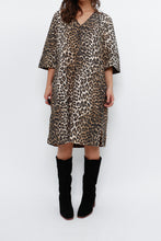 Load image into Gallery viewer, GANNI x Leopard Cotton Print Midi Dress (S, M)