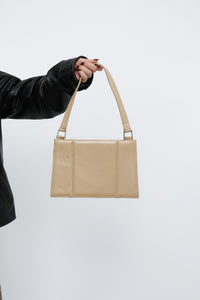 Vintage x Beige Panelled Leather Purse