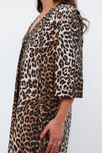 Load image into Gallery viewer, GANNI x Leopard Cotton Print Midi Dress (S, M)