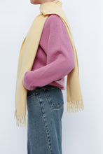 Load image into Gallery viewer, Vintage x Light Yellow Cashmere Scarf