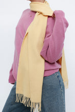 Load image into Gallery viewer, Vintage x Light Yellow Cashmere Scarf