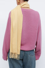 Load image into Gallery viewer, Vintage x Light Yellow Cashmere Scarf