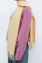 Load image into Gallery viewer, Vintage x Light Yellow Cashmere Scarf