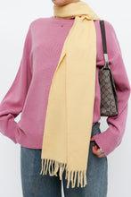 Load image into Gallery viewer, Vintage x Light Yellow Cashmere Scarf