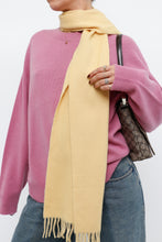 Load image into Gallery viewer, Vintage x Light Yellow Cashmere Scarf