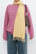 Load image into Gallery viewer, Vintage x Light Yellow Cashmere Scarf