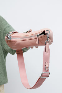COACH x Baby Pink Embossed Leather Purse