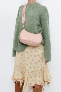 COACH x Baby Pink Embossed Leather Purse