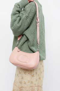 COACH x Baby Pink Embossed Leather Purse