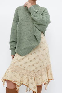 Vintage x Made in Canada x Green Cotton Oversized Sweater (XS-XL)